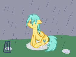 Size: 500x375 | Tagged: artist needed, safe, sunshower raindrops, 30 minute art challenge, rain, wet