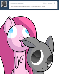 Size: 1280x1600 | Tagged: safe, derpibooru import, anon pony, ask, joyous pinkamena, ponified