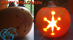 Size: 950x529 | Tagged: safe, derpibooru import, allie way, cutie mark, halloween, holiday, jack-o-lantern, pumpkin