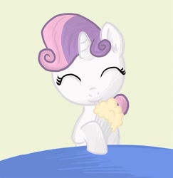 Size: 1185x1221 | Tagged: safe, artist:blahmeow-pony, sweetie belle, pony, unicorn, one bad apple, female, filly, milkshake, white coat