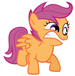 Size: 6156x6240 | Tagged: safe, artist:fallingferret, scootaloo, absurd resolution, simple background, solo, transparent background, vector