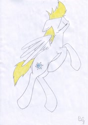 Size: 900x1273 | Tagged: safe, artist:bianka7778, derpibooru import, oc, oc only, pegasus, pony, crying, solo