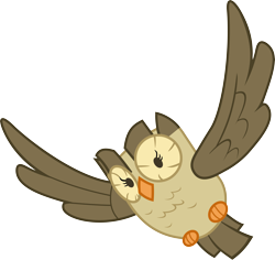 Size: 6355x6000 | Tagged: safe, artist:cooltomorrowkid, owlowiscious, bird, owl, absurd resolution, animal, flying, pet, simple background, solo, transparent background, vector