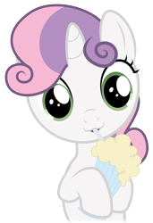 Size: 4800x7000 | Tagged: safe, artist:yanoda, sweetie belle, pony, unicorn, one bad apple, :3, absurd resolution, cute, diasweetes, female, filly, milkshake, milkshake ponies, simple background, solo, transparent background, vector