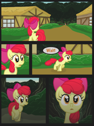 Size: 760x1020 | Tagged: safe, artist:template93, derpibooru import, apple bloom, oc, oc:ruby, comic, story of the blanks