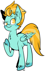 Size: 398x629 | Tagged: safe, artist:soullessteddybear, lightning dust, wonderbolts academy, simple background, solo, transparent background, unshorn fetlocks