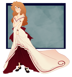 Size: 1280x1359 | Tagged: safe, artist:the-orator, oc, oc only, oc:whirly willow, clothes, dress, humanized, solo