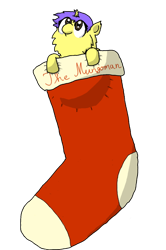 Size: 794x1196 | Tagged: safe, artist:the mungoman, fluffy pony, christmas, christmas stocking, fluffy pony foal