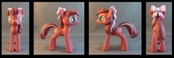 Size: 1196x400 | Tagged: safe, artist:krowzivitch, oc, oc only, pony, custom, irl, photo, redribbon, sculpture, solo, toy