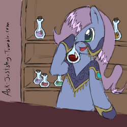 Size: 500x500 | Tagged: safe, artist:flailingandflailing, amira, pony, saddle arabian, 30 minute art challenge, bipedal, potion