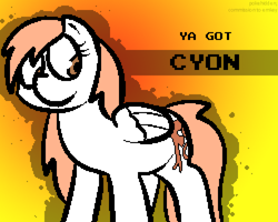 Size: 1000x800 | Tagged: safe, artist:pokehidden, oc, oc only, oc:cyon, pegasus, pony, looking back