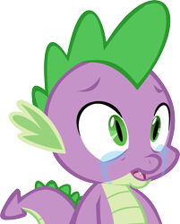 Size: 4833x6000 | Tagged: safe, artist:chrisgotjar, spike, dragon, absurd resolution, crying, simple background, transparent background, vector