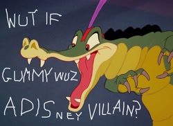 Size: 1280x930 | Tagged: safe, gummy, ben ali gator, disney, exploitable meme, fantasia, forced meme, meme, wut if gummy wuz a meme