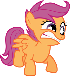 Size: 8267x8968 | Tagged: safe, artist:rainbowplasma, scootaloo, absurd resolution, derp, simple background, solo, transparent background, vector