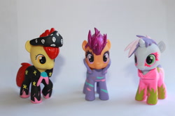 Size: 900x600 | Tagged: safe, artist:emmyzbunny, apple bloom, scootaloo, sweetie belle, brushable, custom, cutie mark crusaders, irl, photo, toy