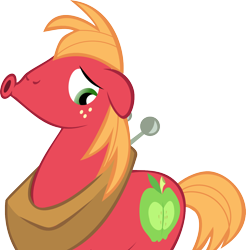 Size: 1200x1218 | Tagged: safe, artist:cwossie, big macintosh, earth pony, pony, male, simple background, solo, stallion, transparent background, vector, whistling