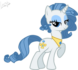 Size: 1224x1103 | Tagged: safe, artist:luunaandherdraws, oc, oc only, oc:pearl, not rarity, offspring, parent:fancypants, parent:rarity, parents:raripants, solo