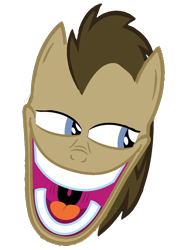 Size: 600x830 | Tagged: safe, doctor whooves, earth pony, pony, male, rapeface, stallion, woody, woody face