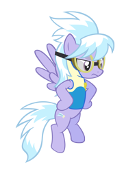 Size: 5000x6900 | Tagged: dead source, safe, artist:thatsgrotesque, cloudchaser, wonderbolts academy, absurd resolution, simple background, transparent background, unamused, vector, wonderbolt trainee uniform