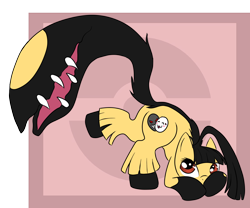 Size: 1200x1000 | Tagged: safe, artist:savannaeve, pony, cute, looking up, mawile, pokémon, ponified, solo