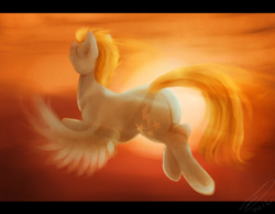 Size: 1600x1239 | Tagged: safe, artist:imalou, lightning dust, pegasus, pony, female, mare, solo, two toned mane