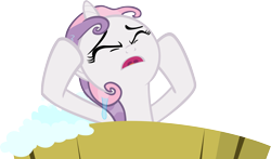 Size: 5091x3000 | Tagged: safe, artist:firestorm-can, sweetie belle, pony, unicorn, bath, eyes closed, female, filly, simple background, solo, transparent background, vector, wet mane