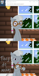 Size: 800x1523 | Tagged: safe, artist:fantasyglow, silver spoon, crossover, glasses, minecraft, tumblr