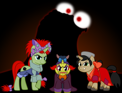 Size: 4010x3075 | Tagged: safe, artist:astringe, draggle, hydia, reeka, smooze, g1, g1 to g4, generation leap, ponified, vector