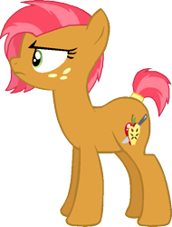 Size: 559x737 | Tagged: safe, artist:dulciere, artist:krowzivitch, artist:starryoak, babs seed, alternate cutie mark, older, simple background, solo, transparent background, vector