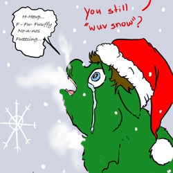 Size: 1000x1000 | Tagged: safe, artist:chaoticlaughter, edit, fluffy pony, crying, snowflake