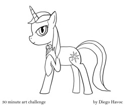 Size: 500x424 | Tagged: safe, artist:diego havoc, prince blueblood, princess bluebelle, 30 minute art challenge, rule 63