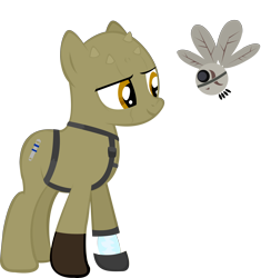 Size: 5742x6107 | Tagged: safe, oc, parasprite, absurd resolution, bao-dur, crossover, knights of the old republic, ponified, remote, star wars