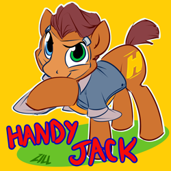 Size: 900x900 | Tagged: safe, artist:zillford, borderlands, borderlands 2, handsome jack, ponified