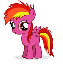 Size: 500x502 | Tagged: safe, artist:fanimusmaximus2pnt0, feathermay, pegasus, pony, filly, simple background, solo, transparent background, vector