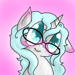 Size: 500x500 | Tagged: safe, artist:askinquiry, oc, oc only, cute, glasses, inquiry