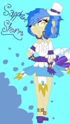 Size: 900x1596 | Tagged: safe, artist:kokodebear, derpibooru import, sapphire shores, humanized, ms paint