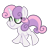 Size: 500x500 | Tagged: safe, artist:robynne, sweetie belle, pony, unicorn, female, filly, solo