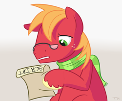 Size: 900x740 | Tagged: safe, artist:tex, big macintosh, earth pony, pony, glasses, male, stallion