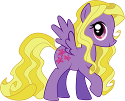 Size: 5504x4438 | Tagged: safe, artist:mowza2k2, lily blossom, pegasus, pony, absurd resolution, female, mare, raised hoof, simple background, solo, transparent background, vector