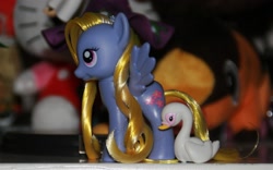 Size: 3255x2028 | Tagged: safe, artist:mii-kami, lily blossom, pony, swan, brushable, irl, official, photo, solo, toy