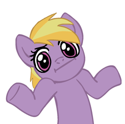 Size: 946x943 | Tagged: safe, artist:imaplode, lily blossom, :i, looking at you, shrug, shrugpony, solo