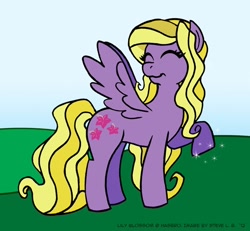 Size: 778x720 | Tagged: safe, artist:sidpanda39, lily blossom, pony, mane, solo