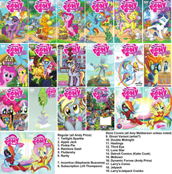 Size: 1000x1011 | Tagged: safe, derpibooru import, idw, comic, covers, official