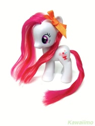 Size: 769x1024 | Tagged: safe, artist:kawaiimo, plumsweet, pony, brushable, irl, official, photo, solo, toy