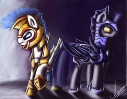 Size: 4535x3543 | Tagged: safe, artist:1vladislav, pony, mane, night guard, royal guard