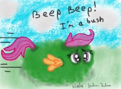 Size: 1920x1408 | Tagged: safe, artist:judhudson, scootaloo, beep beep, sad, scootaloo can't fly