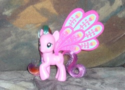 Size: 912x657 | Tagged: safe, artist:fizzy--love, pony, brushable, glimmer wings, irl, official, photo, ploomette, solo, toy