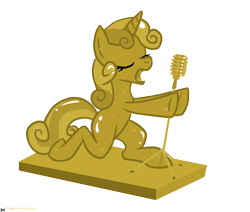 Size: 562x477 | Tagged: safe, artist:scissorsrunner, sweetie belle, pony, unicorn, pewdiepie, stephano, sweetie gold