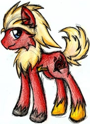 Size: 891x1223 | Tagged: safe, artist:iroxykun, derpibooru import, blaziken, pokémon, ponified