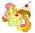 Size: 249x241 | Tagged: safe, artist:tinuleaf, sweetcream scoops, pony, mane, solo